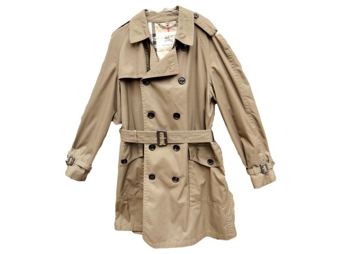 trench Burberry London t 56 Coton Polyester Marron  ref.183291