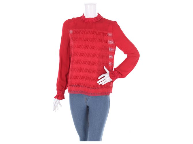 Maje Hauts Polyester Rouge  ref.183297