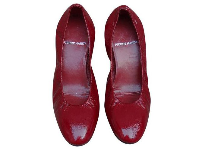 Pierre Hardy Heels Dark red Patent leather  ref.183302