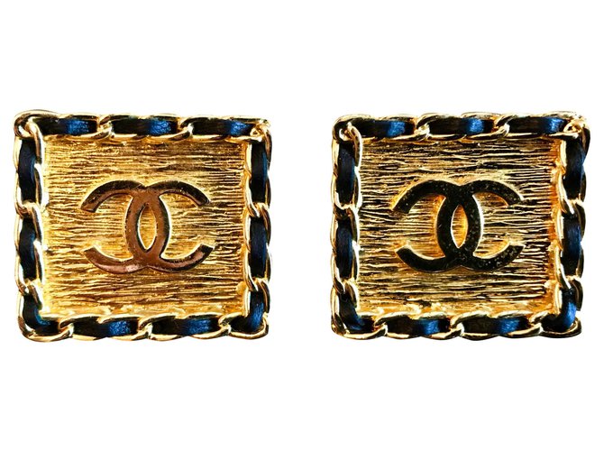 Icônico Chanel BO Dourado Banhado a ouro  ref.183349