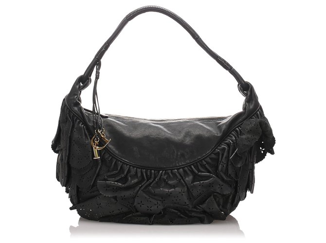 Dior Black Leather Gypsy Hobo Bag Pony-style calfskin  ref.183378