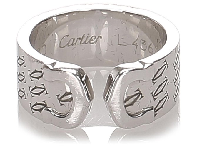 Anello Cartier in argento C de Cartier Metallo  ref.183387