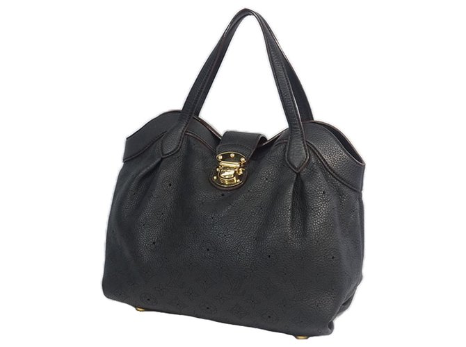 Louis Vuitton Black Mahina Cirrus PM Leather Pony-style calfskin  ref.183438