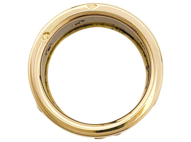 Cartier band ring "Panthère", two golds.  ref.183460