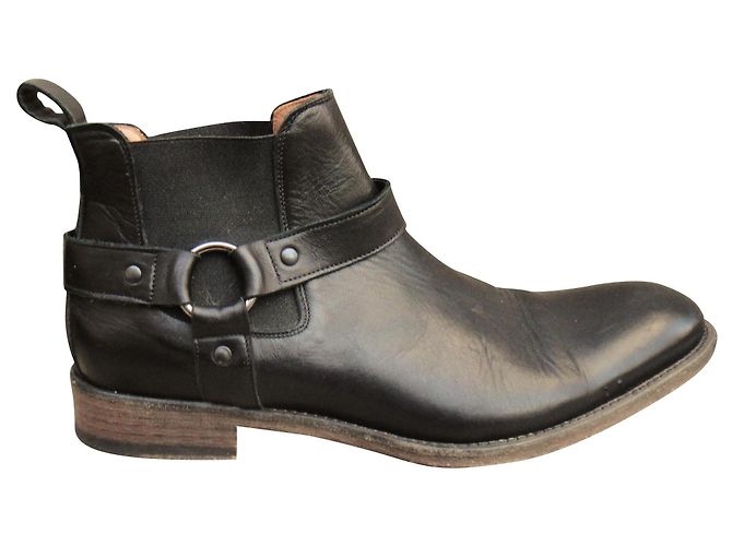Anthology Paris Chelsea Boots Black Leather 40