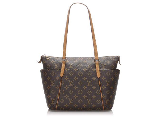 Louis Vuitton Brown Monogram Totally PM Leather Cloth  ref.183526
