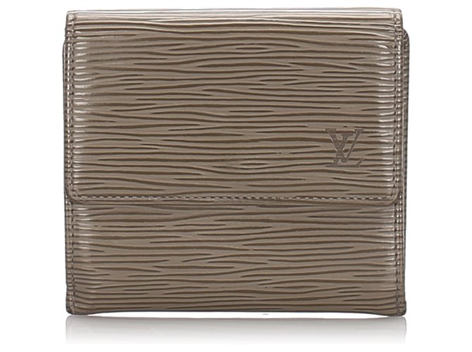 Louis Vuitton Brown Epi Porte Monnaie Billets Tresor Wallet Leather  ref.183533