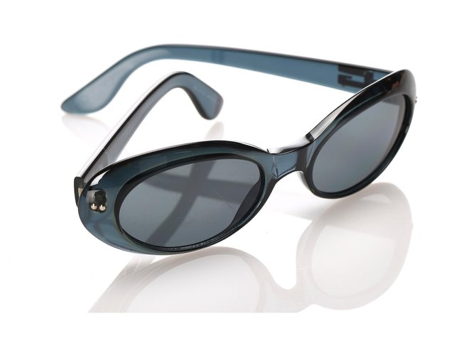 Gucci Blue Tinted Round Sunglasses  ref.183544