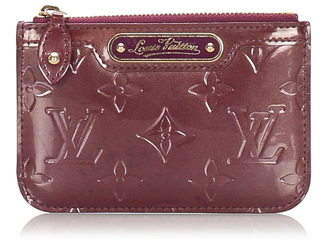 Louis Vuitton Red Vernis Pochette Cles Leather Patent leather  ref.183549