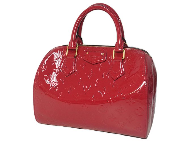 Louis Vuitton Red Vernis Montana Leather Patent leather  ref.183586