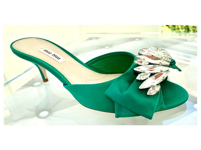 MULES MIU MIU VERDE SMERALDO Verde scuro