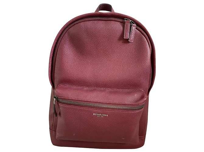 Michael Kors Backpack Dark Red Leather