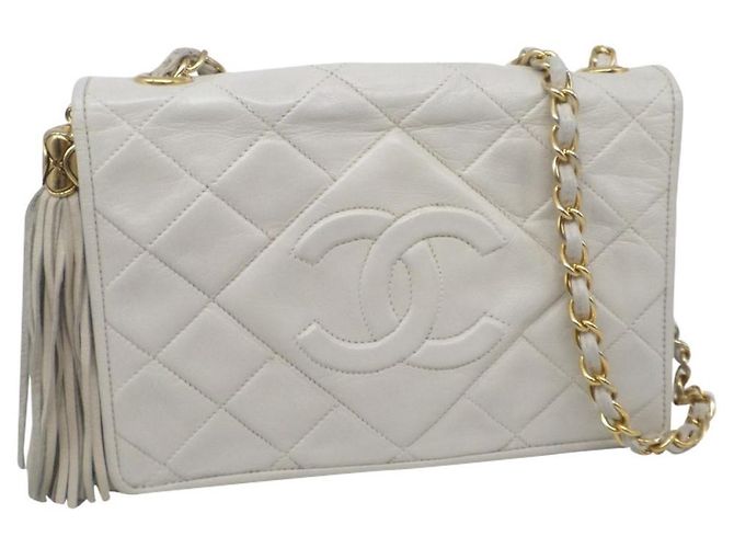 Camera Chanel Sacs à main Blanc
