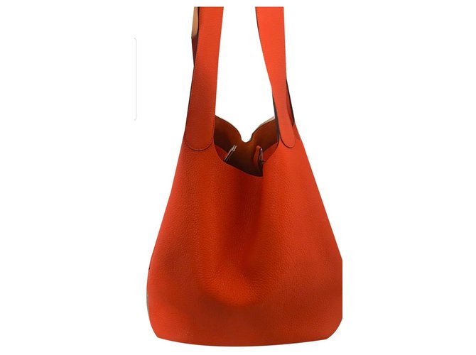 Hermès Picotin Orange Leather  ref.183888