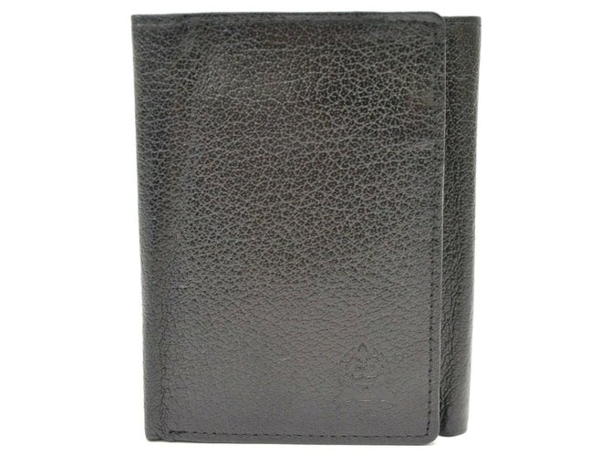 Dior wallet Black Leather  ref.183978