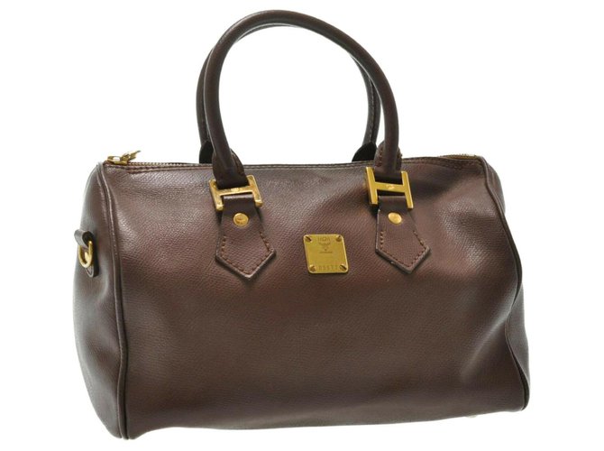 MCM Hand Bag Brown Leather  ref.184015