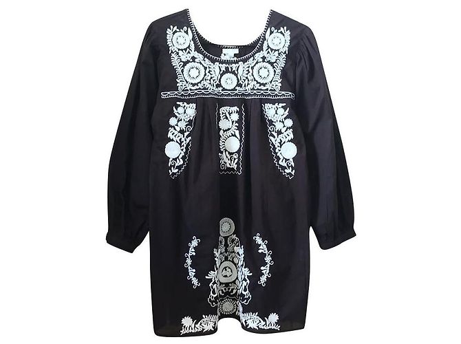 Autre Marque Edy besticktes Kleid Schwarz