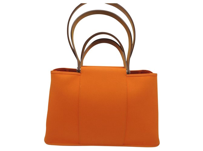 Hermès HERMES CABAG ELAN BAG Orange Cloth  ref.184073