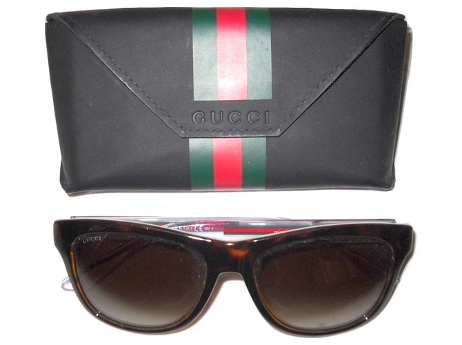 GUCCI Bio Based sunglasses Brown Acetate  ref.184221
