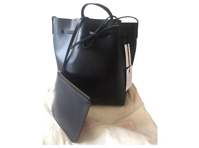 Borsa a secchiello Mansur Gavriel GM Nero 