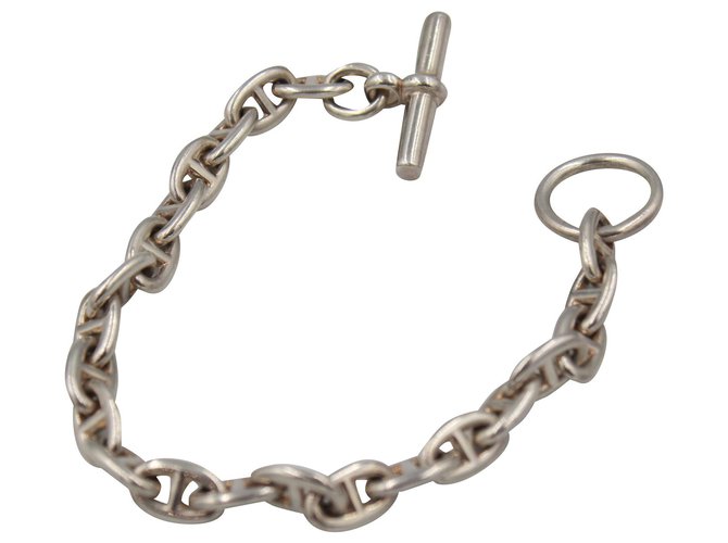 Hermès silver bracelet Chaine d'ancre PM Argent Argenté  ref.184429