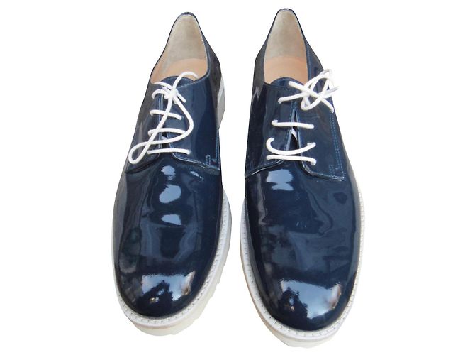 Autre Marque Derby verniciato parlanti p 39 Blu navy