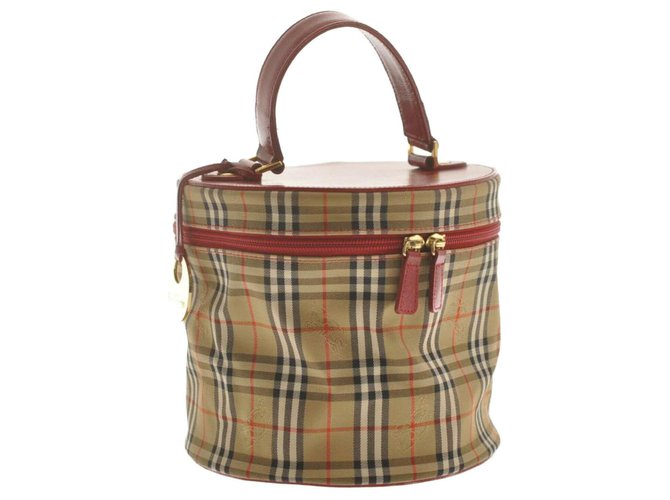 Burberry Hand Bag Brown Cloth  ref.184475
