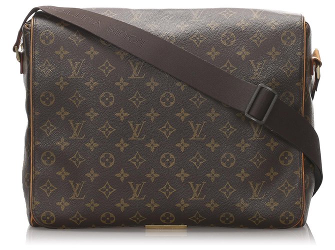 Louis Vuitton Brown Monogram Abbesses Leather Cloth  ref.184488