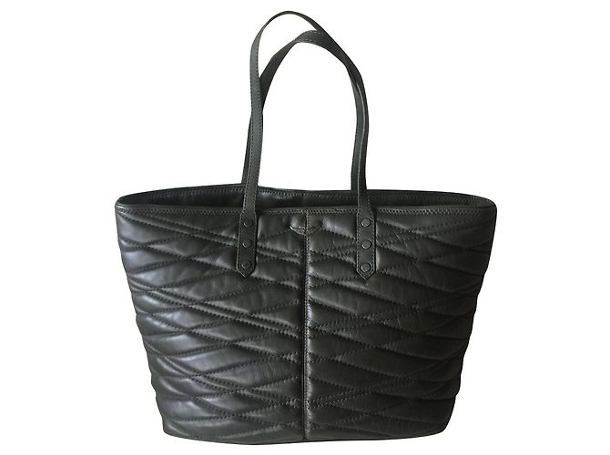 Zadig & Voltaire Ledertasche Khaki