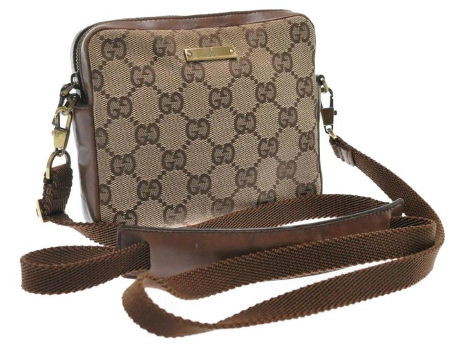 Gucci Shoulder Bag Beige Cloth  ref.184578