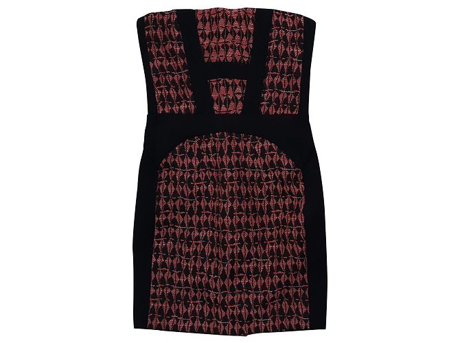 Maje Partykleid Baumwolle Viskose Mehrfarbig Mehrfarben