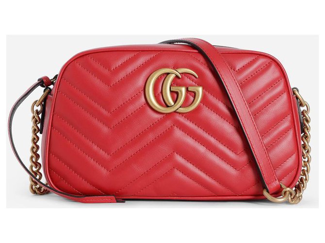 Gucci Marmont bag new Red Leather  ref.184763