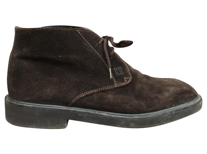 desert boots Givenchy p 43 Dark brown Deerskin  ref.184835