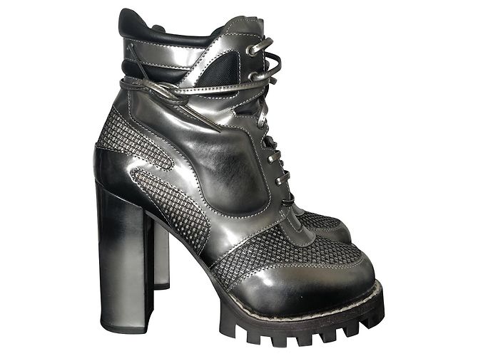 Louis Vuitton Digital Gate Ankle Boots Metallic