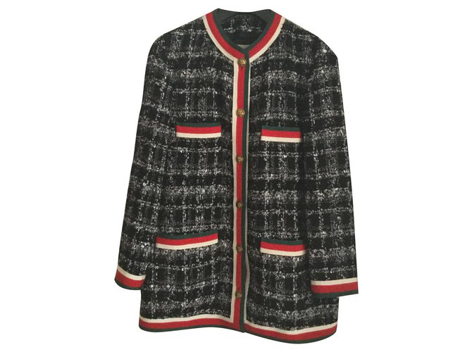 Gucci Manteaux, Vêtements d'extérieur Coton Multicolore  ref.184841