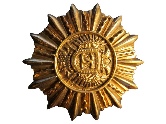 Chanel Alfinetes e broches Dourado Metal  ref.184868