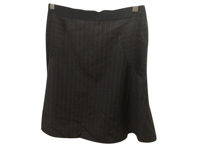 Joseph wool skirt Brown Black  ref.184905