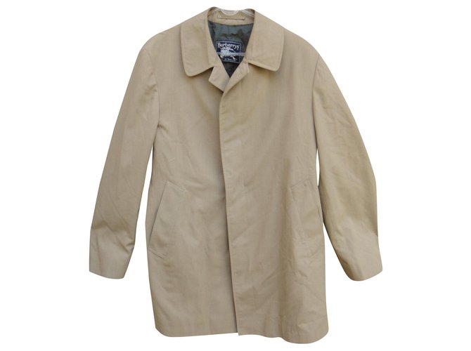 raincoat man Burberry vintage sixties t 50 Light brown Cotton