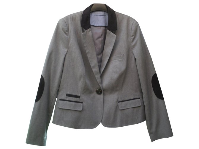 Autre Marque Jackets Grey Polyester  ref.185077