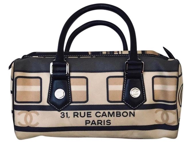 Boy Borsa Boston CHANEL Graffiti Le Train Nero