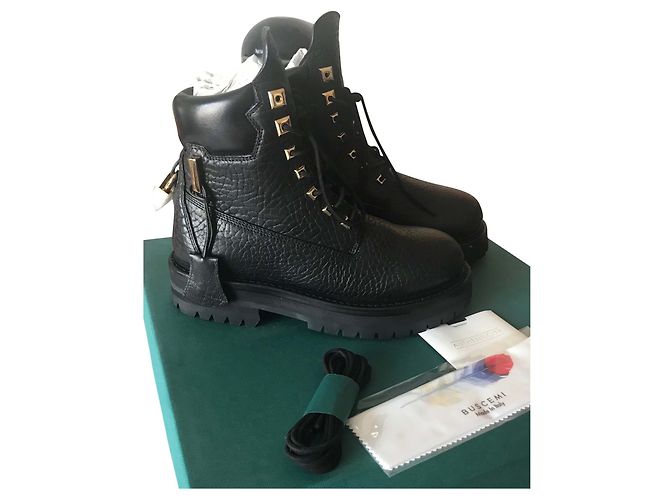 Buscemi Stiefeletten aus Leder Schwarz 36