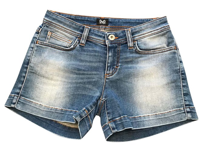 D&G Shorts Blue Cotton Elastane  ref.185457