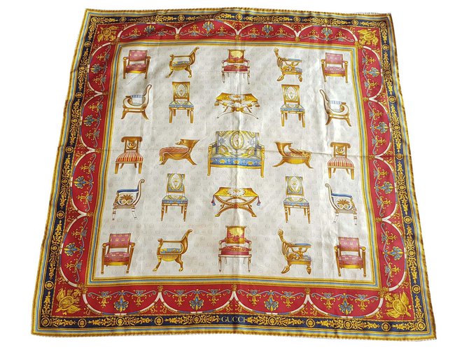 Gucci Silk scarves Multiple colors  ref.185468