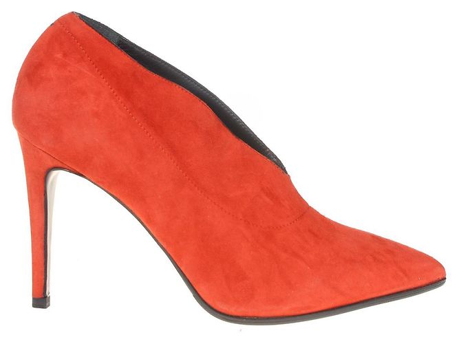 Zapatos de tacón Aeyde de ante naranja