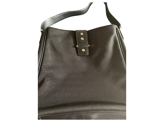 Borsa a tracolla Cerruti 1881 nera in tessuto Nero