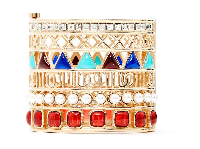 Chanel DEA EGIZIA Multicolore D'oro Metallo Vetro