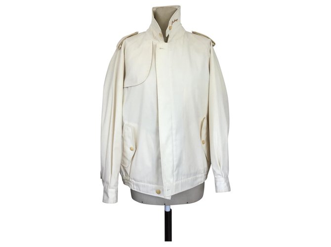 Burberrys jacket Eggshell Cotton  ref.185915
