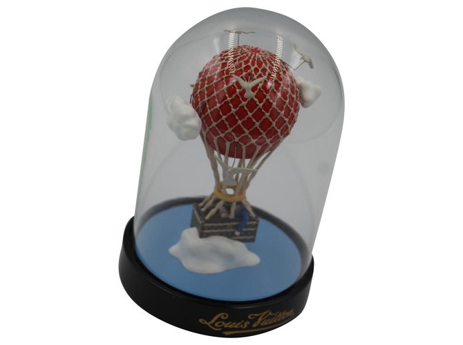 Cúpula de globo de aire caliente Louis Vuitton coleccionable Roja Vidrio  ref.185964