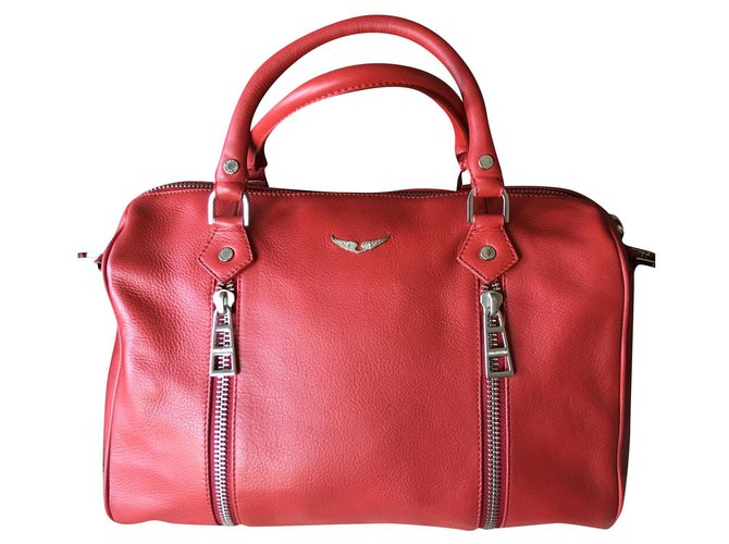 Zadig & Voltaire Handbags Red Leather  ref.185988