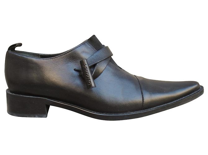 Mocassini Kenzo in pelle nera 36 Nero